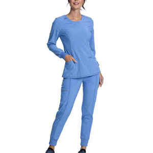 Conjunto de Uniformes Médicos Unisex Profesionales Ecológicos, Tela Suave y Elástica, Diseño Transpirable, Material Flexible y Duradero, Cómodo - Product Image 2