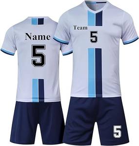 Tenues de football personnalisées par sublimation, ensembles respirants de maillot et short d'équipe, séchage rapide, kits d'entraînement de football pour hommes - Product Image 6