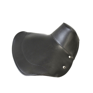 Funda de asiento delantera negra con frente ABIERTO (22cm de distancia) Resortes entre eje y eje trasero para Lambretta LD '57 - Product Image 2