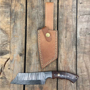 Cuchillo de Supervivencia Hecho a Mano de Acero de Damasco con Mango Ergonómico para Acampar, Caminar, Cocinar y Tareas Diarias - Product Image 2