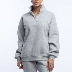 OEM personalizado de alta calidad de las mujeres Streetwear ácido lavado Tie Dye media cremallera de algodón recortado Sudadera con capucha de cuello alto logotipo frontal - Product Image 5