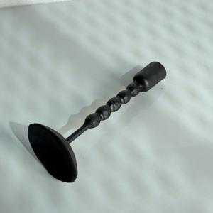 Nouveauté : Bougeoir en fer forgé à la main, finition noire huilée, pour la décoration de la maison, de l'hôtel, du restaurant, à bas prix en Inde - Product Image 5
