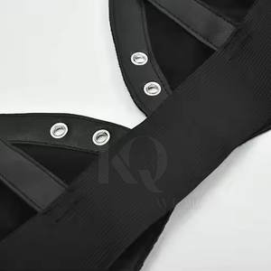 Soutien-gorge en cuir tendance pour femme, grande taille, léger, respirant, extensible, avec logo frontal, pour la nuit, maintien élevé, écologique, séchage rapide - Product Image 5