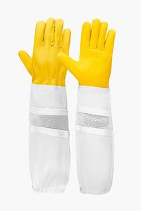Gants de jardinage en cuir de vachette épais et longs, résistants aux épines de rose, pour l'apiculture, le travail et la soudure (vente en gros) - Product Image 3