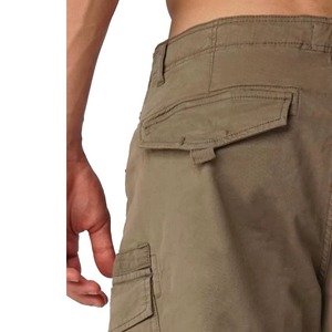 El más nuevo diseño de la más alta calidad de color sólido Multi Cargo Pocket Men's Shorts Men Knee-Length Cargo Shorts - Product Image 3