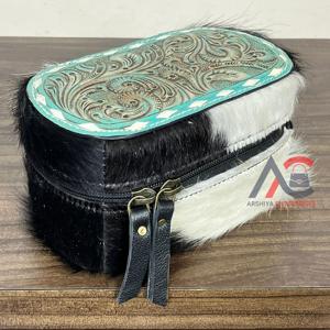 New Latest Mini <b>Jewelry</b> <b>Box</b> Hand Tooled Cowhide <b>Leather</b> Travel Portable <b>Jewelry</b> Case Earrings Lipstick Ring <b>Jewelry</b> Storage <b>Box</b> - Product Image 1