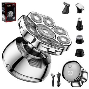 Tondeuse Électrique Étanche IPX7 pour Hommes, Rasoir Rotatif Sans Fil Humide/Sèche avec Lame de Rechange, Lavable - Product Image 1