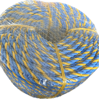 Corde tressée en polypropylène haute résistance, 2 couleurs, 3 brins, 6 mm, 400 mètres, torsadée PP Telstra pour l'Australie, Parramatta