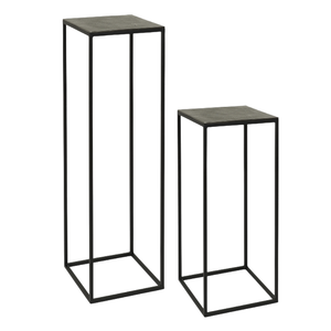 Stylish Design Aluminium and Iron <b>Side</b> Pillar Set of 2 Pcs Nordic Style With Gold Finishing for Living Room & Bedroom Furniture - Product Image 3