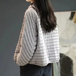 Femmes nouveau léger automne/hiver veste mode à capuche lâche Parker vers le bas coton manteau XL taille Long tissu - Product Image 3