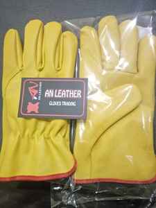 Guantes de seguridad de conductor de cuero anti-impacto con características funcionales - Product Image 2