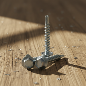 Tornillos Autorroscantes PDC con Cabeza Hexagonal, Clase 4.8 y 6.8, Rosca Gruesa, Acero al Carbono Zincado, en Pulgadas - Product Image 1