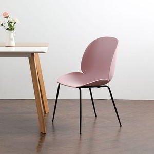 GBC68018 Modern <b>Dining</b> <b>Chair</b> with High-Back Iron Legs and Plastic Back Foldable and Stackable for Living Room - Product Image 6