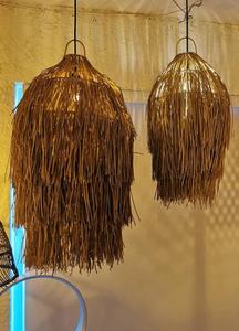 Lámpara colgante artesanal de algas marinas para iluminación de comedor fabricada en Vietnam con material tejido natural ecológico - Product Image 3