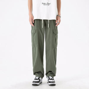 Pantalon cargo Hip Hop en polyester de haute qualité Streetwear pantalon vierge personnalisé à plusieurs poches pour hommes - Product Image 2