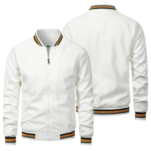 Best Price Men's Stand Collar Bomber <b>Jacket</b> Comfortable and Breathable for Outdoor Winter Use Custom Private Label - Product Image 1