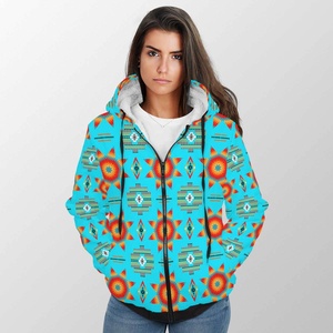 Women's Casual Outerwear Autumn Winter Custom Heavyweight <b>Thick</b> Women Sherpa <b>Fleece</b> <b>Jacket</b> - Product Image 1