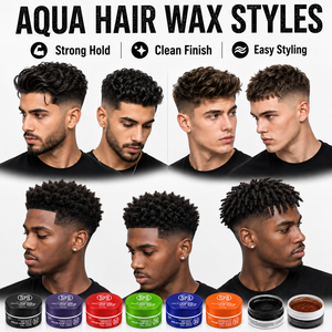 Cera para el Cabello Roja Aqua 150ml, Fijación Fuerte a Base de Agua, Pomada Texturizante para Peinar, Máximo Control, Acabado Brillante, Fácil de Lavar, Venta al Por Mayor - Product Image 4