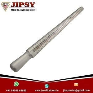 Bâton de mandrin en aluminium universel 1 à 36 et 41 à 76 avec poignée en caoutchouc supérieure finition chromée pour outils de fabrication d'anneaux - Product Image 2