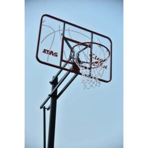 Stag Iconic Dunk Shot Basketball Unit, hauteur réglable, structure métallique robuste avec panneau arrière et anneau en verre trempé - Product Image 3
