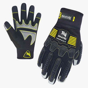 Skatiq XL High Quality SG-1446 Safety Gloves Mechanic Impact Waterproof Anti-Slip Nylon <b>Hand</b> Arm Protection for Construction - Product Image 1
