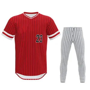 새로운 도착 스포츠 팀 훈련 착용 야구 소프트볼 유니폼 세트 100% 폴리에스터 야구 유니폼 혜택 기업
