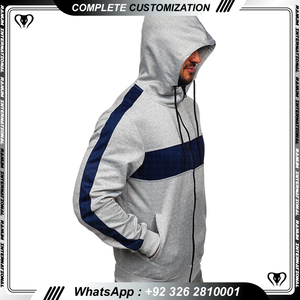 Sudaderas con capucha de invierno para hombre con logotipo personalizado y bordado, gran tamaño, cremallera completa, patrón impreso en 3D, suministro de ropa ODM - Product Image 3