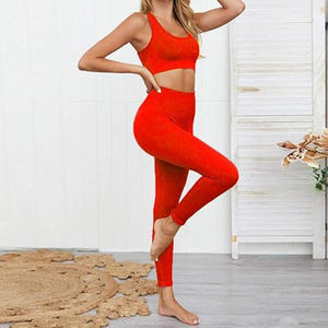 Best Selling Women's Custom Color Full Length Spandex/Nylon Eco-Friendly Abdominal Tightening Butt Lift Exercise Yoga Leggings - Product Image 3