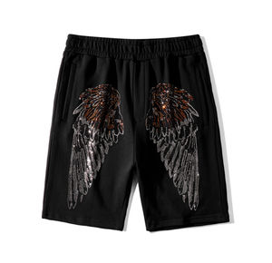 Marca Raw Edge Shorts Streetwear Terry 100 algodón Vintage Plain Raw Hem ácido lavado pantalones cortos de sudor - Product Image 1