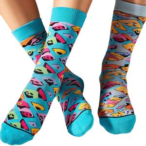 Chaussettes de sport personnalisées de haute qualité Impression numérique Logo de sport en gros du fabricant - Product Image 1