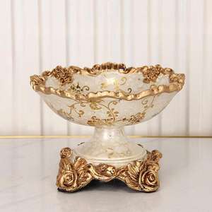 Bol en résine époxy léger et élégant en forme de main avec effet marbre, bol décoratif pour la décoration moderne de la maison, du bureau et de l'hôtel - Product Image 4