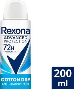 Desodorante en Aerosol Rexona Advance Protection Cotton Dry 72 Horas para Mujer, 200 ml, Paquete de 6 - Product Image 5