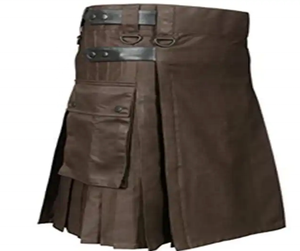 ชั้นนำที่ทำเพื่อวัด kilts สีแดงจริงทำจากหนังวัวกับแบรนด์ของคุณ - Product Image 2