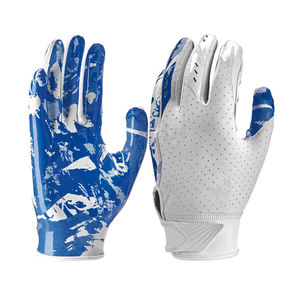 Gants de football américain sur mesure de haute qualité Pakistan allemand Latex Grip cuir néoprène Spandex gants de sport Logo imprimé - Product Image 1
