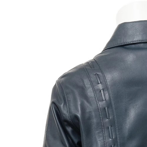 Chaqueta de Invierno de Cuero Genuino para Mujer, Tejido Satinado Transpirable, Alta Calidad en Venta - Product Image 6