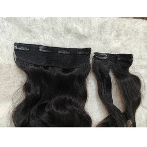 Extensiones de cabello de clip reutilizables que mantienen su brillo y suavidad después de múltiples usos que ofrecen una manera simple de mejorar la longitud - Product Image 5