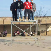 Échafaudage de cadre mobile galvanisé peint par métal modulaire moderne durable de SONGMAO pour la construction