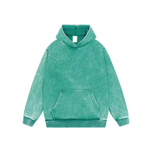 Sudaderas con Lavado Ácido al por Mayor, Sudadera Vintage Lavada Personalizada, Sudadera de Algodón Terry Grueso de 420 g/m² para Hombre - Product Image 1