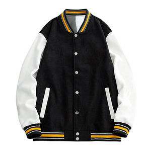 Ropa de calle de la mejor calidad para hombre, chaqueta universitaria lisa en blanco, Jersey, chaquetas con letras de invierno - Product Image 2