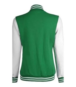 Chaqueta Bomber Elegante para Mujer, con Cierre de Cremallera, Forro de Seda, Resistente al Viento, Transpirable, Diseño Varsity, para Invierno - Product Image 2