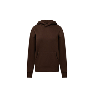 Sweat-shirts à capuche unisexes en coton 100% tricoté à manches longues, design personnalisé imprimé sur le devant, couleur unie, automne-hiver, export - Product Image 1