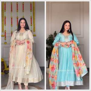 ชุดปาร์ตี้ tebby orgenza ankali gwon และ dupatta - Product Image 3