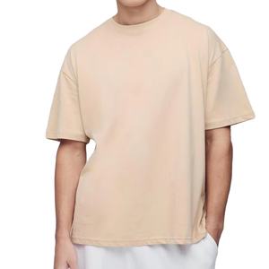 เสื้อยืดผู้ชายโอเวอร์ไซส์ใส่ได้ทั้งชายและหญิงผ้าคอตตอน240ก. โลโก้3D กำหนดเองสำหรับพิมพ์พัฟไหล่ตกไซส์200ก. แนวสตรีทแวร์ฮิปฮอป - Product Image 1