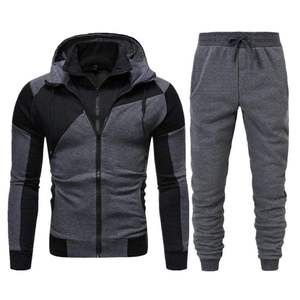 Nouveau Style 2025 logo personnalisé hommes Sport survêtements formation Jogging deux pièces ensemble survêtement plaine survêtement pour hommes - Product Image 3