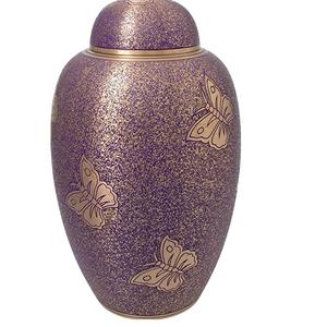 Urna de entierro para adultos Madre de perla Latón Cremación Urnas para adultos Urna moderna Equipo de servicio funerario - Product Image 5