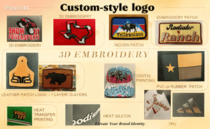 5 Panel Rope Golf Cap Adjustable Strap Laser Cut Design Custom PVC Rubber Logo Sport Hat for Men Women - Product Image 6