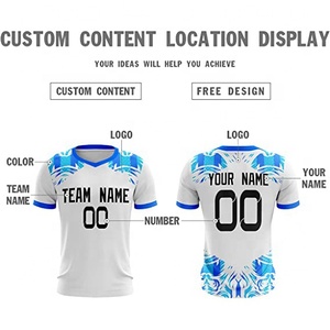 Conjunto de camiseta de fútbol reversible para hombre al por mayor, uniforme de fútbol personalizado para jóvenes en talla S azul y blanco con logotipo de sublimación, estilo superior - Product Image 2