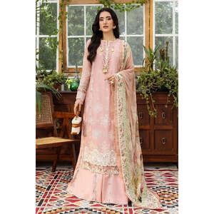 Colección de Telas Elaf Premium Forever Blush - Tela de Algodón Chikankari Bordada para Salwar Kameez, Choli, Lehenga Choli - EEC-1A TC-1617 - Product Image 1