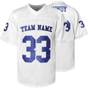 Nouveau maillot de football américain à manches mi-longues de qualité supérieure en gros avec nom d'équipe personnalisé et neme de joueur - Product Image 6