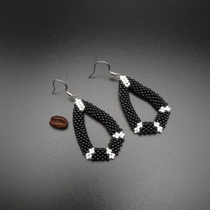 Pendientes de cuentas bordadas para novia, estilo compromiso, pendientes de cuentas bordados llamativos, diseño hecho a mano para la noche - Product Image 3